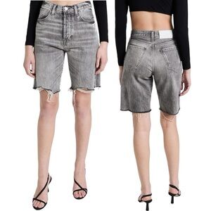 NWT 7 For All Mankind Easy James Gray Distressed Jean Short Size 30